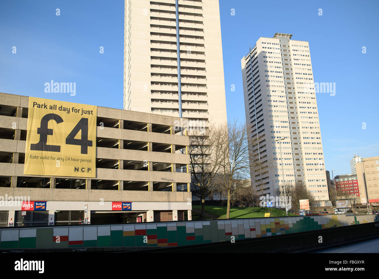 Un parking NCP Lot Birmingham City Centre, Royaume-Uni Banque D'Images