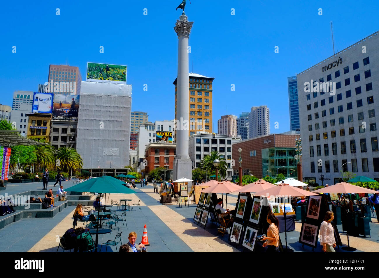 Union Square San Francisco Californie CA US Banque D'Images