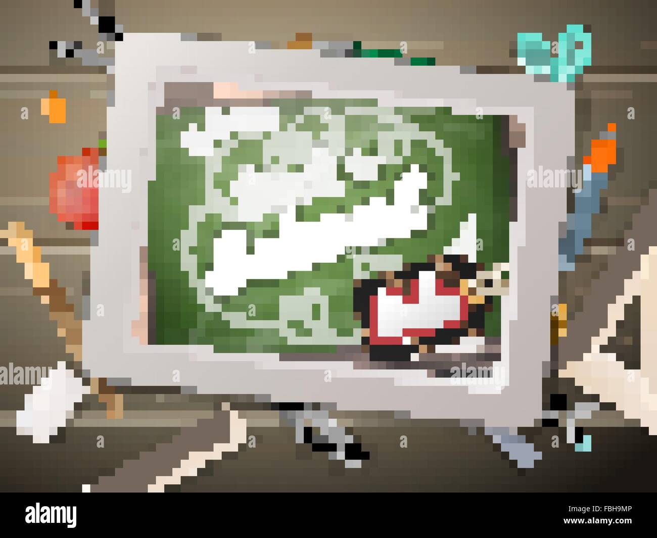 Tablet Vente retour à l'école. EPS 10 Illustration de Vecteur