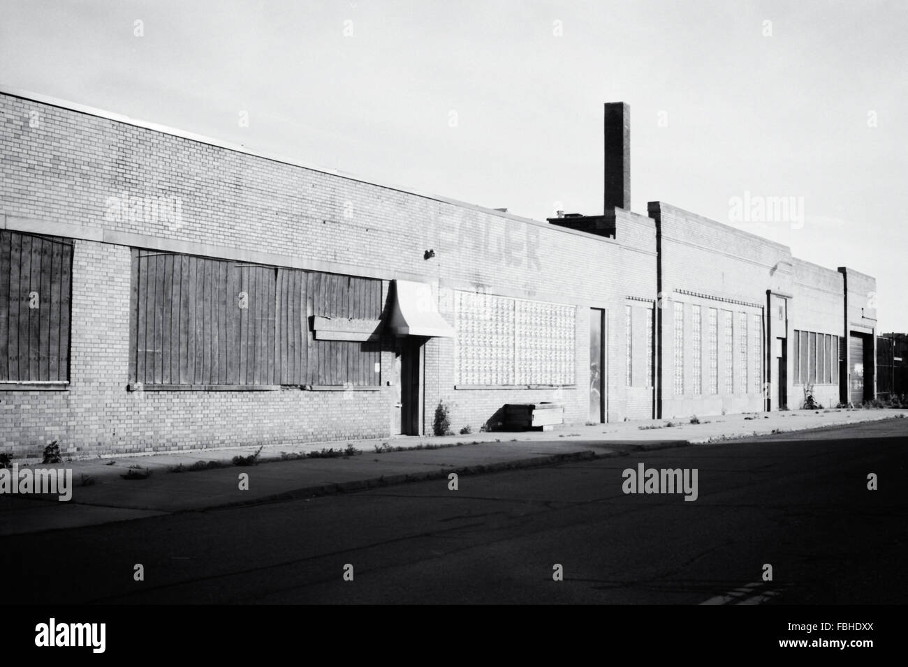 Ancienne usine de Milwaukee Detroit Junction Banque D'Images