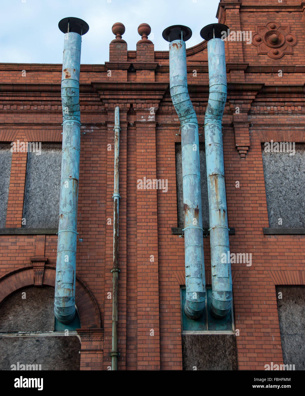 Les conduits, Wheatsheaf fonctionne, Leicester, Royaume-Uni Banque D'Images