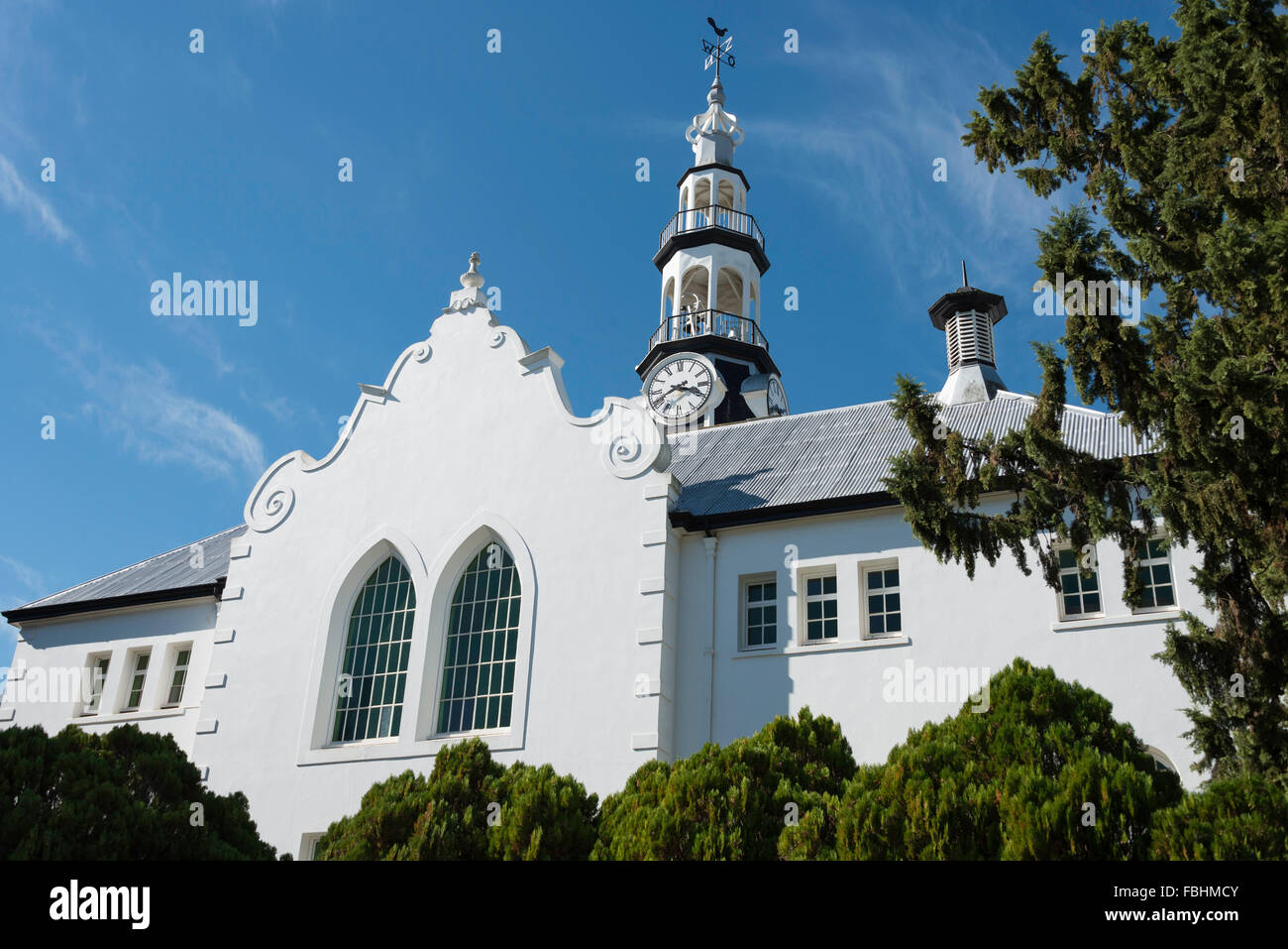 Église réformée hollandaise (NGK), Swellendam, région d'Overberg, Province de Western Cape, Afrique du Sud Banque D'Images