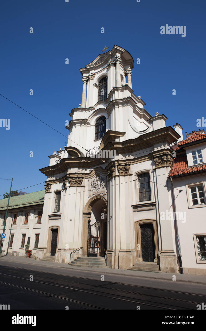 Bonifatrow Church à Cracovie, Pologne, de Kazimierz, l'architecture baroque du xviiie siècle Banque D'Images