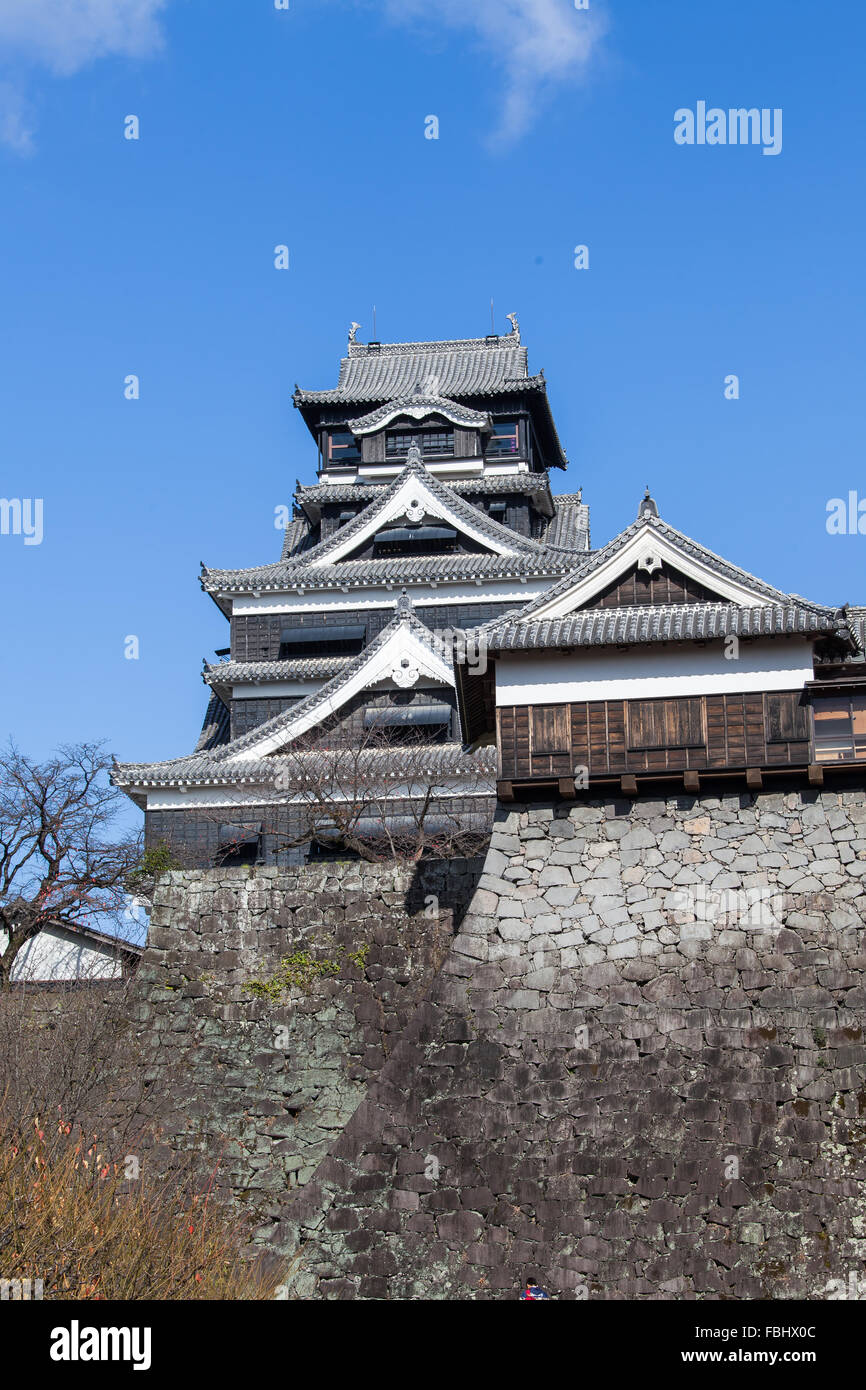 Ancien château au Japon Banque D'Images