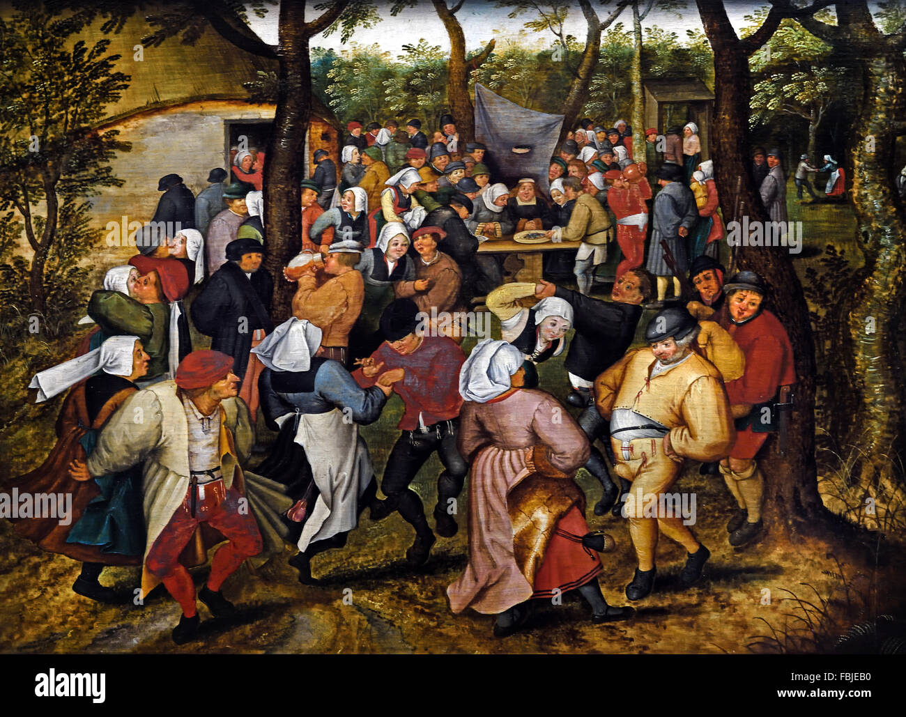 Danse de mariage en plein air 1614 Pieter Brueghel le Jeune Belge Flamand 1616-1647 Belgique Banque D'Images