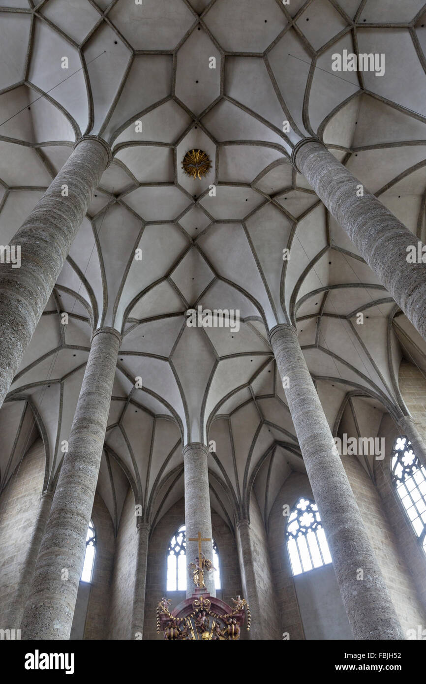 Fraziskanerkirche (Église Franciscaine) Plafond à Salzbourg, Autriche Banque D'Images