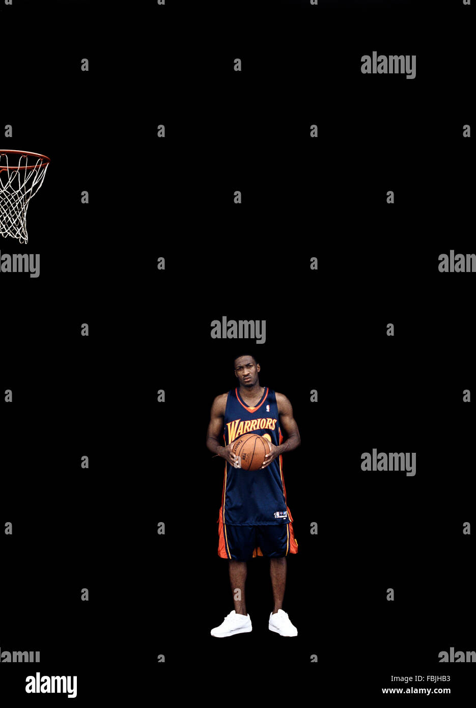 LOS ANGELES, CA - le 12 juin : NBA basketball player Gilbert Arenas à Los Angeles, Californie le 12 juin 2003. Banque D'Images