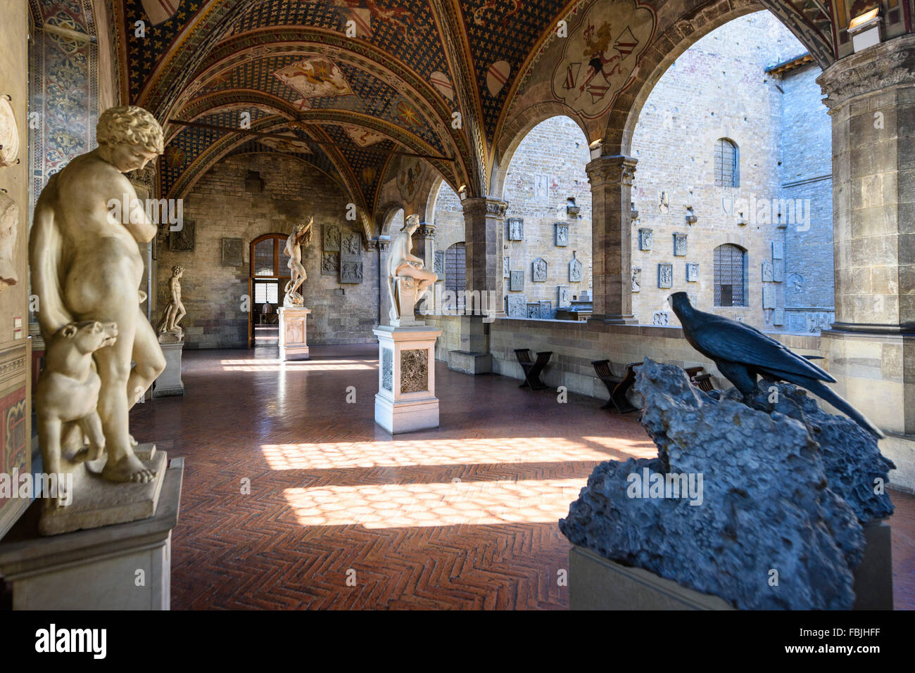 Florence. L'Italie. La Loggia, Museo Nazionale del Bargello. Banque D'Images