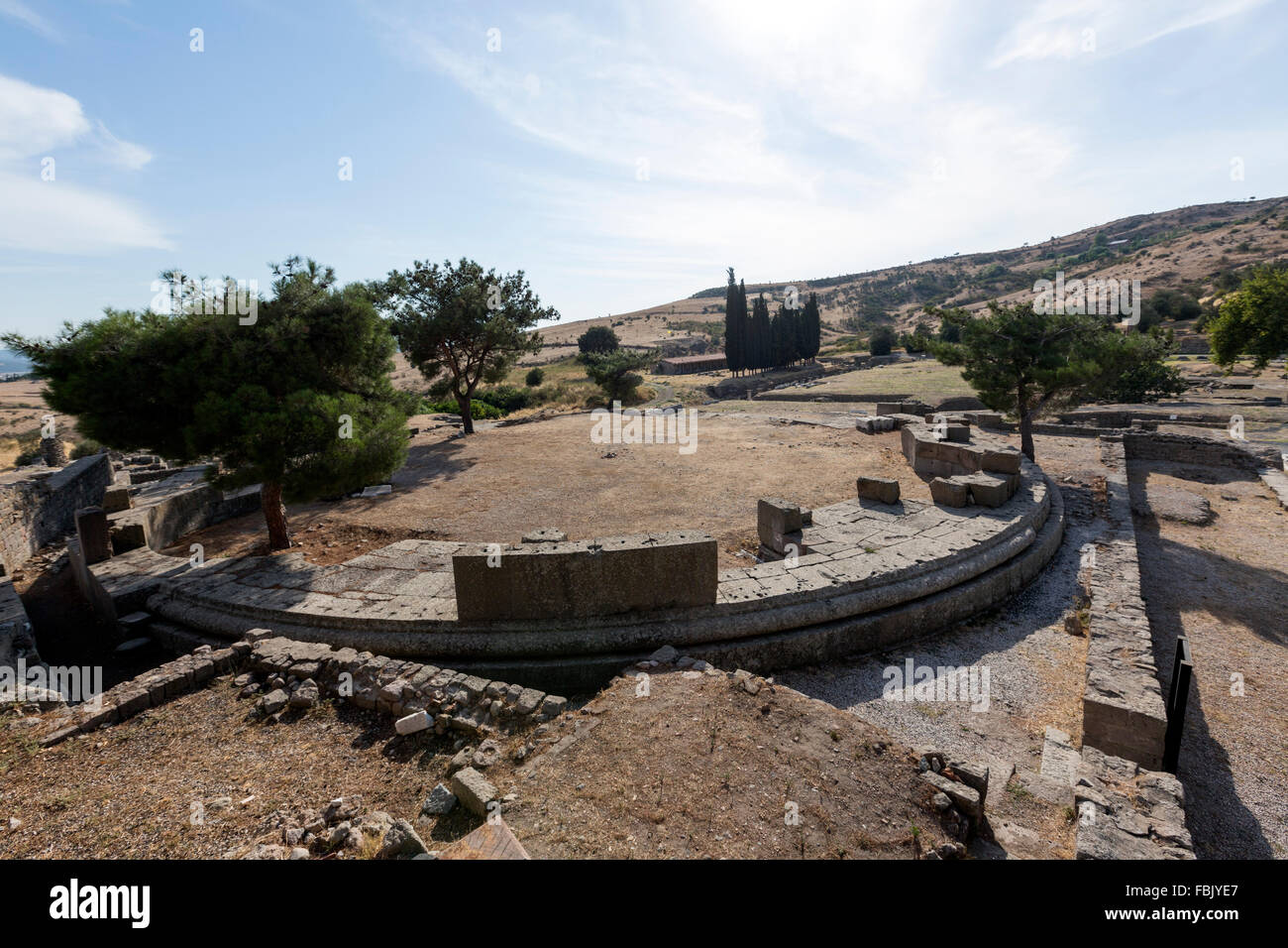 Temple d'Asclépios, sanctuaire de l'Asclepion, Pergamon, Banque D'Images