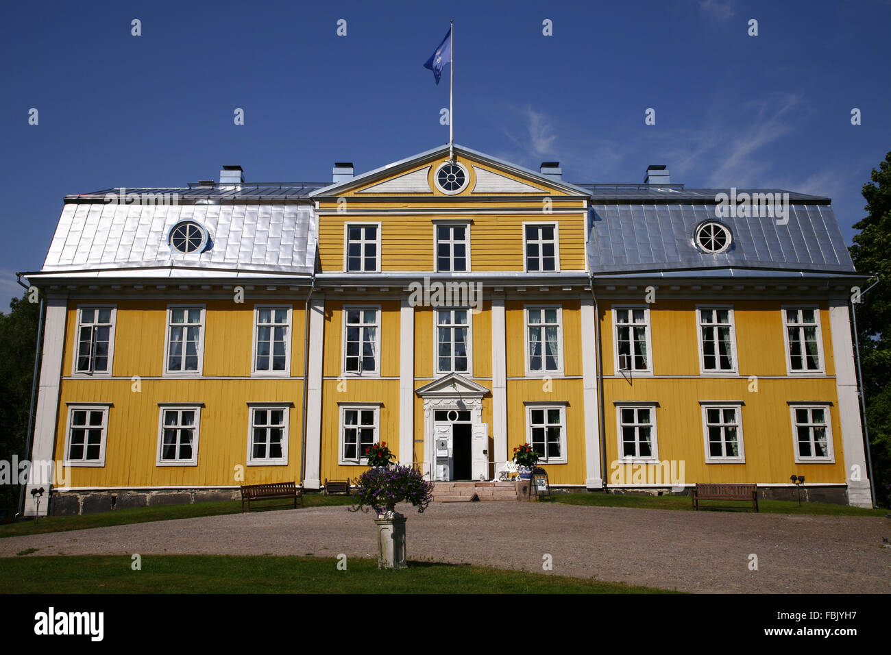 Mustion linna, Mustio château en bois, Svartå Manor, Finlande Suomi Banque D'Images