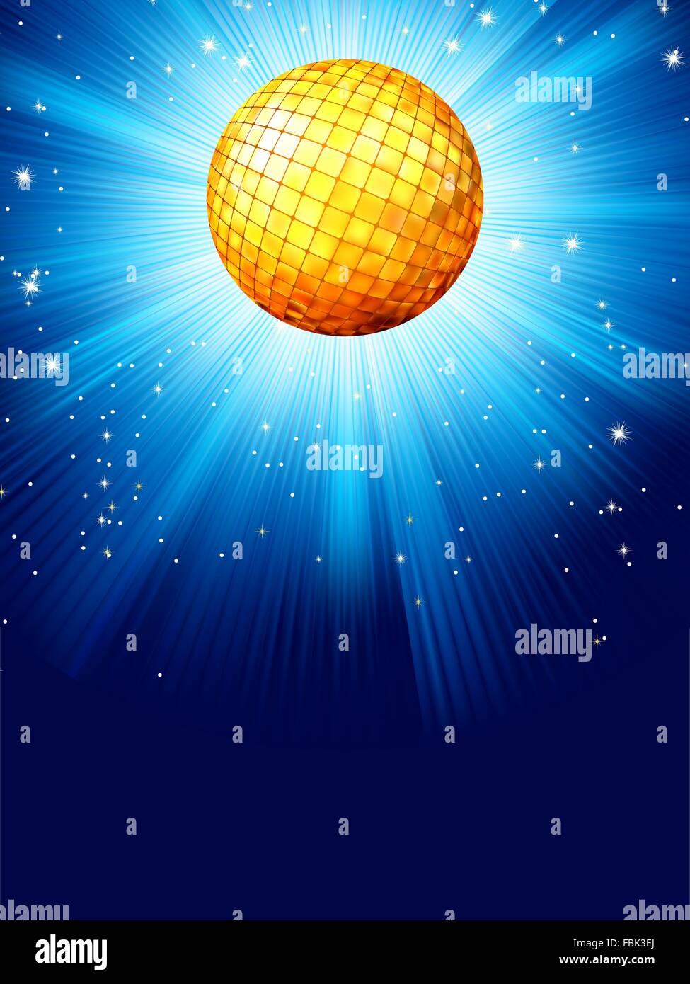 Disco bleu arrière-plan. EPS 8 Illustration de Vecteur