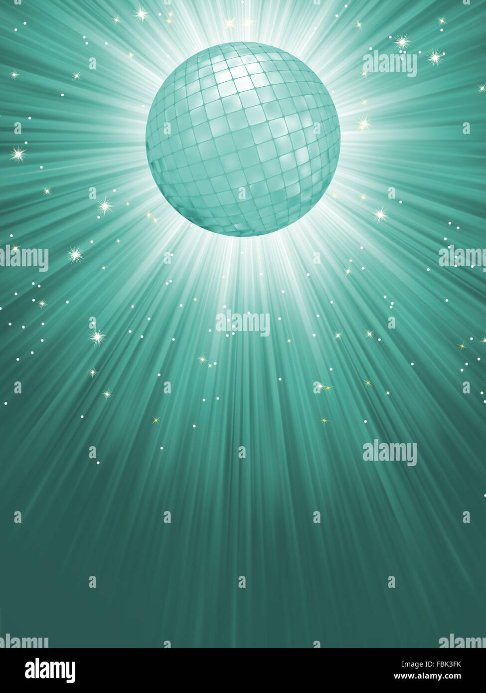 Beidge rayons disco avec des étoiles. EPS 8 Illustration de Vecteur