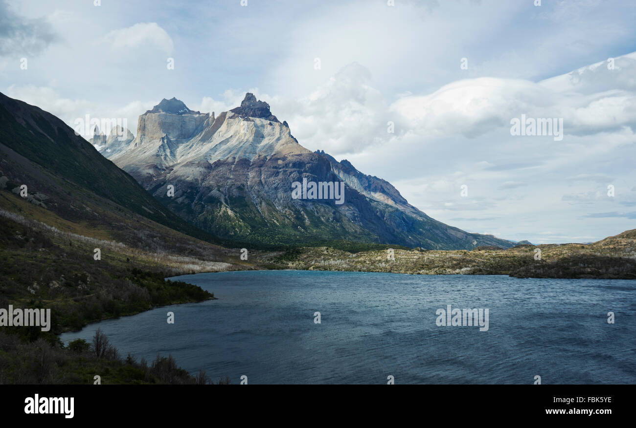La Patagonie ; W Trek Torres del Paine ; Argentine ; Banque D'Images