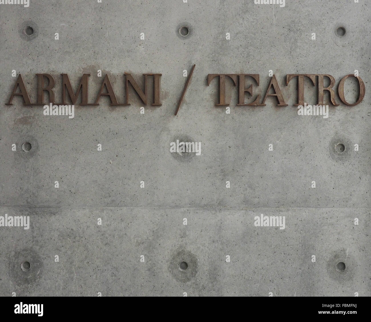 Théâtre Teatro Armani, Tadao Ando architet, via la rue Bergognone, Milan, Lombardie, Italie, Europe Banque D'Images