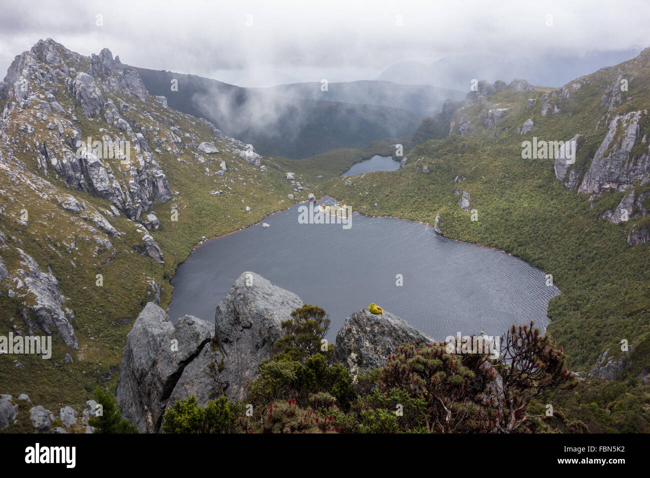 Lacs et montagnes de l'Ouest, plage d'Arthur Banque D'Images