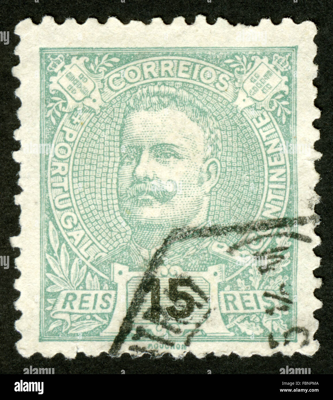 Le Portugal,marque,post stamp, Banque D'Images
