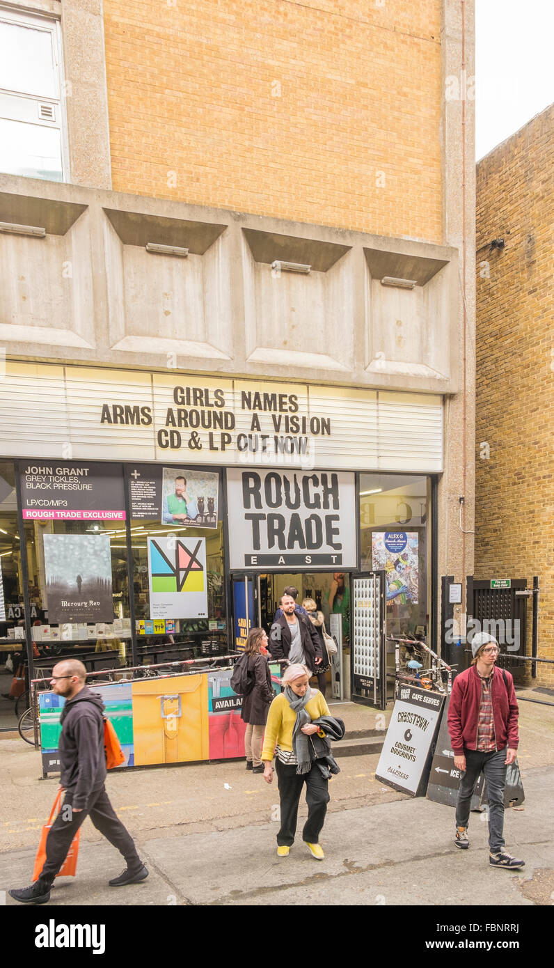 Rough Trade east record store, East End, Londres Banque D'Images