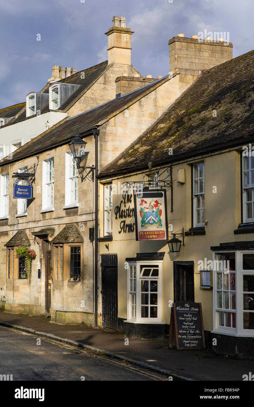 Le bras Plaisterers Inn and Restaurant à Winchcombe, Gloucestershire, Angleterre Banque D'Images