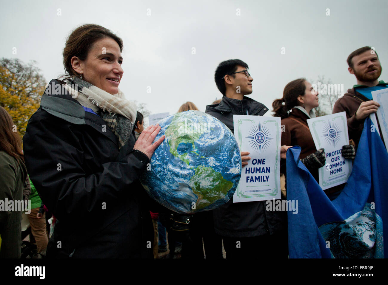 Novembre 21, 2015, Washington, DC USA : des militants de l'environnement manifestation devant la Maison Blanche Banque D'Images