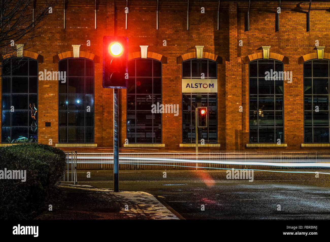 L'usine Alstom sur strand road à Preston, Lancashire Banque D'Images