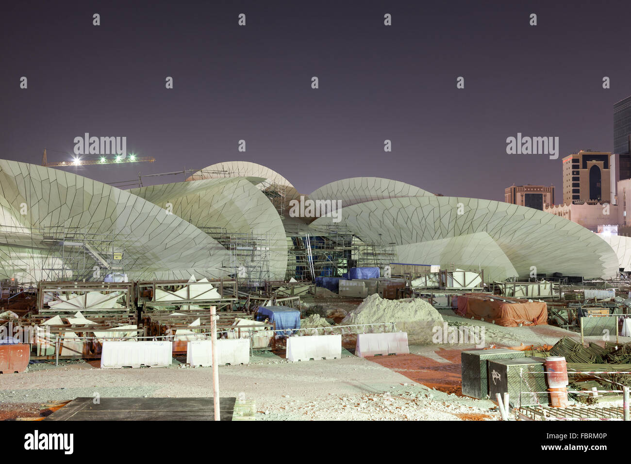 Qatar National Museum Construction Site Banque D'Images