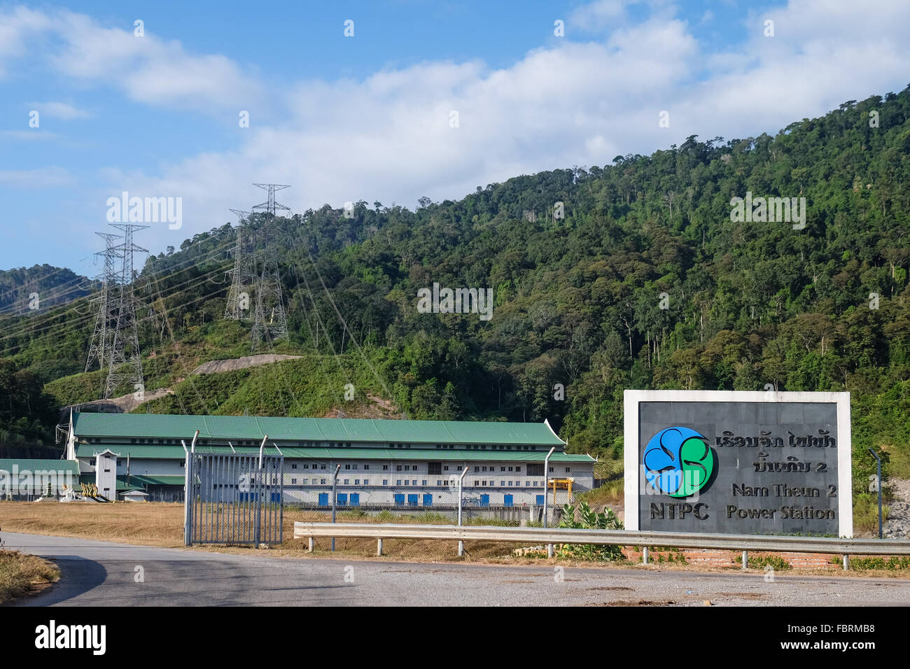 La Nam Theun 2 Projet de centrale hydroélectrique au centre du Laos Banque D'Images