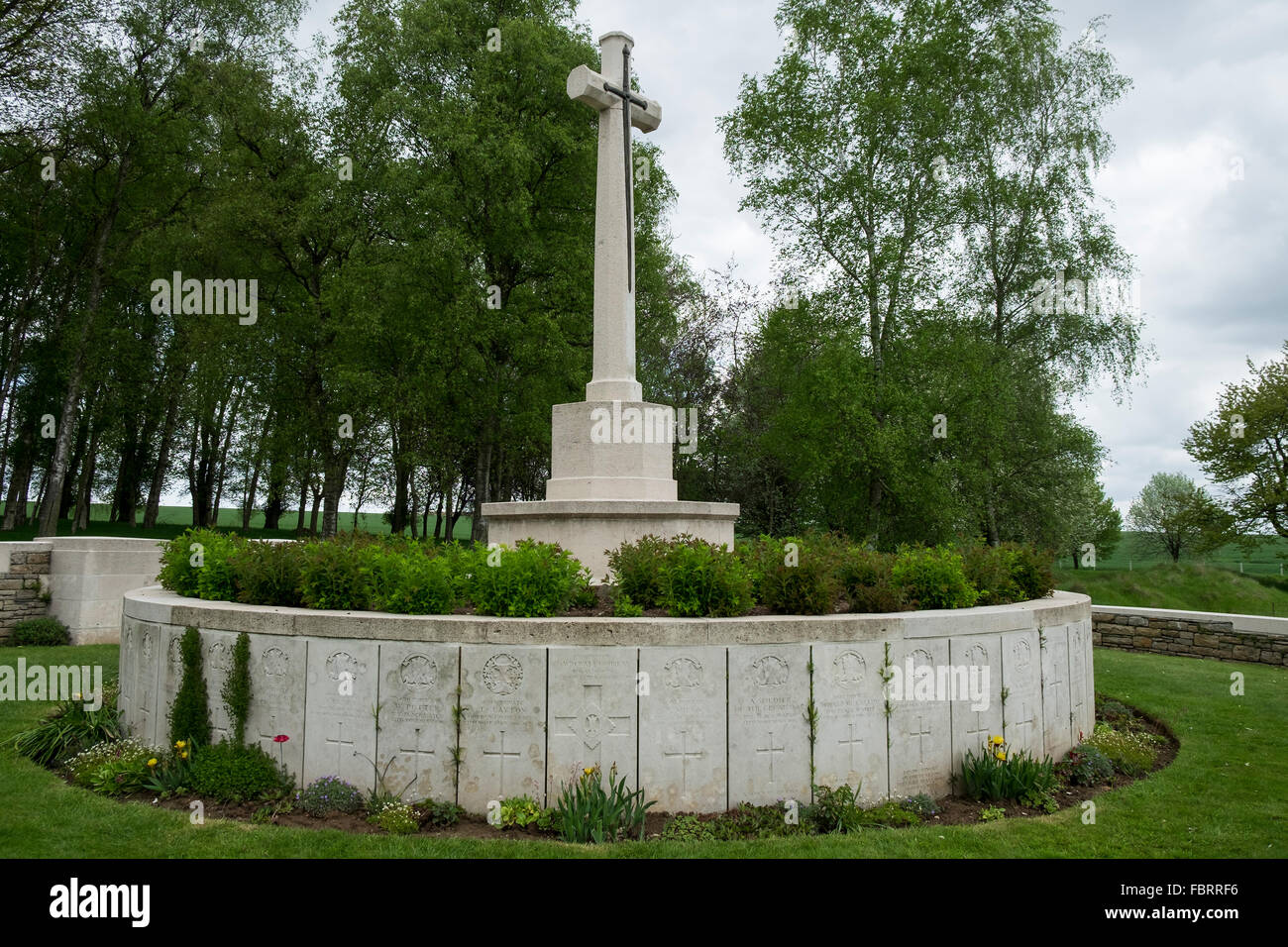 Hunter's Commonwealth War Graves Commission Cemetery, Beaumont-Hamel Memorial Park, Beaumont-Hamel. Banque D'Images