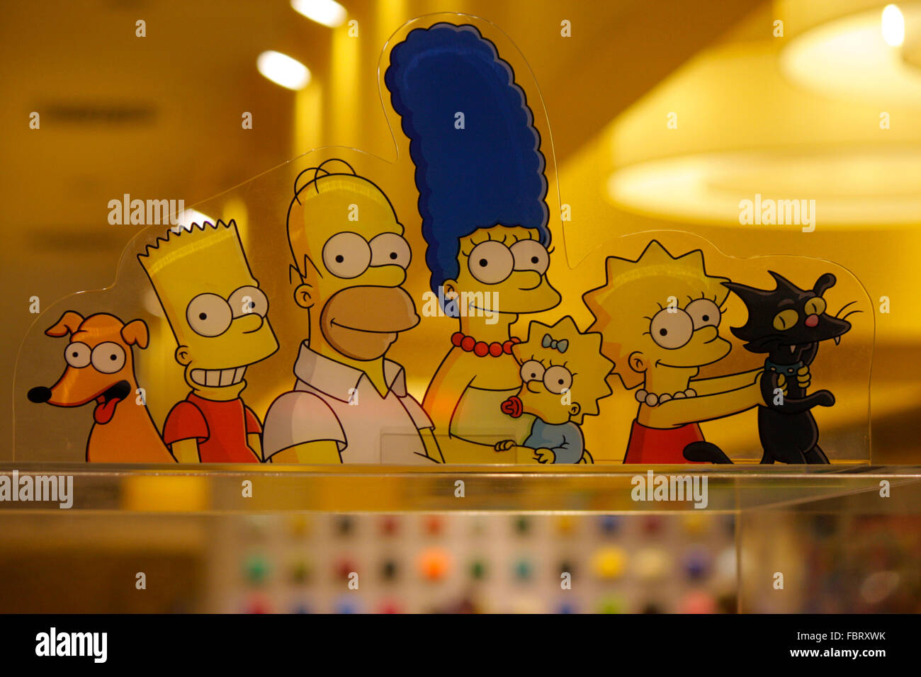 'Simpsons Comicfiguren die der' : Berlin. Banque D'Images