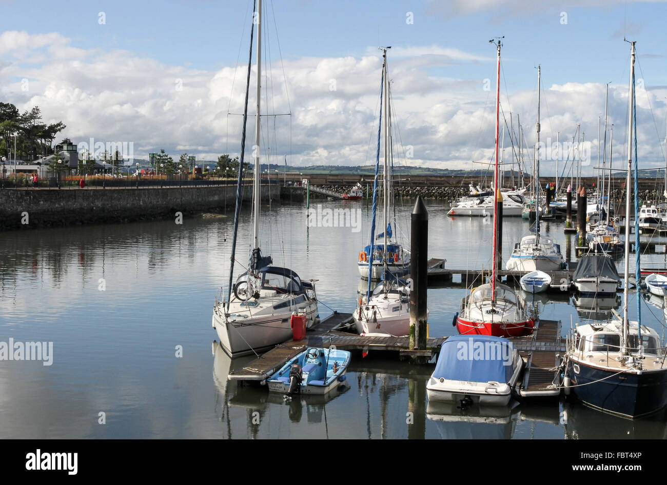 La marina à Bangor, Co Down, Irlande du Nord. Banque D'Images