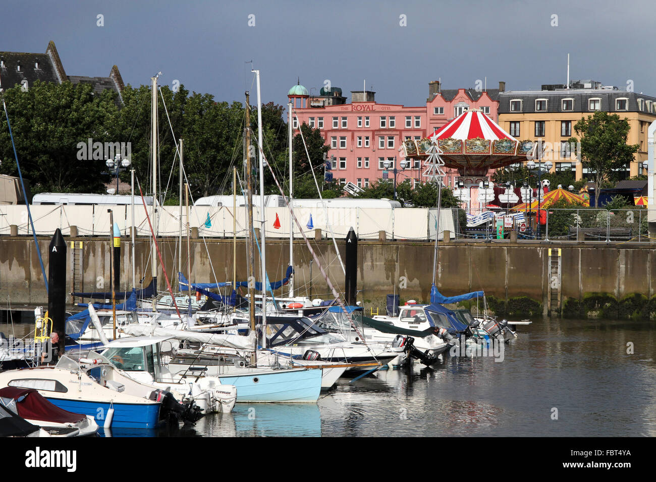 La marina à Bangor, Co Down, Irlande du Nord. Banque D'Images