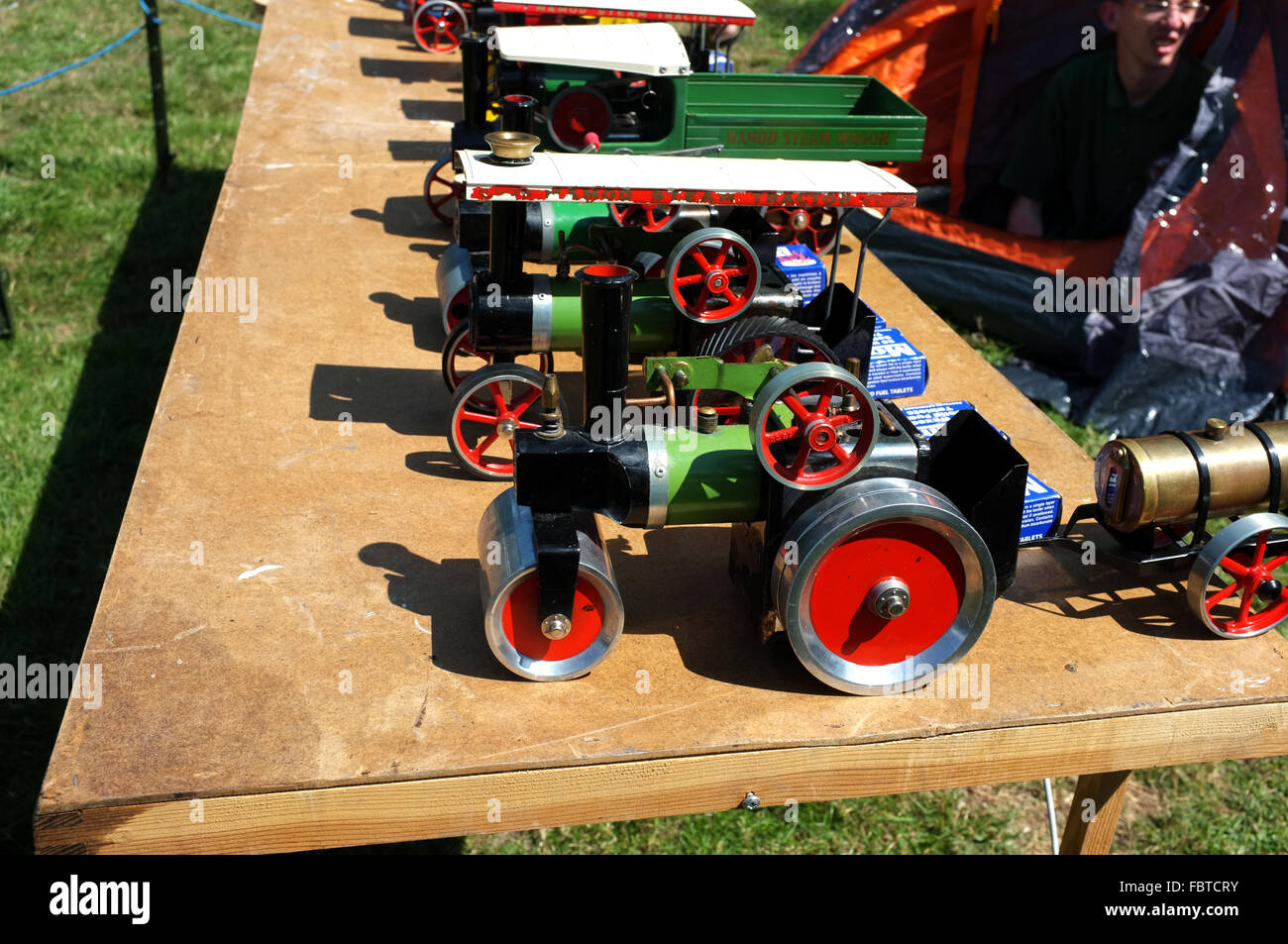 Petites tractions à vapeur moteurs à East Kent sturry fayre dans East Kent uk Août 2015 Banque D'Images