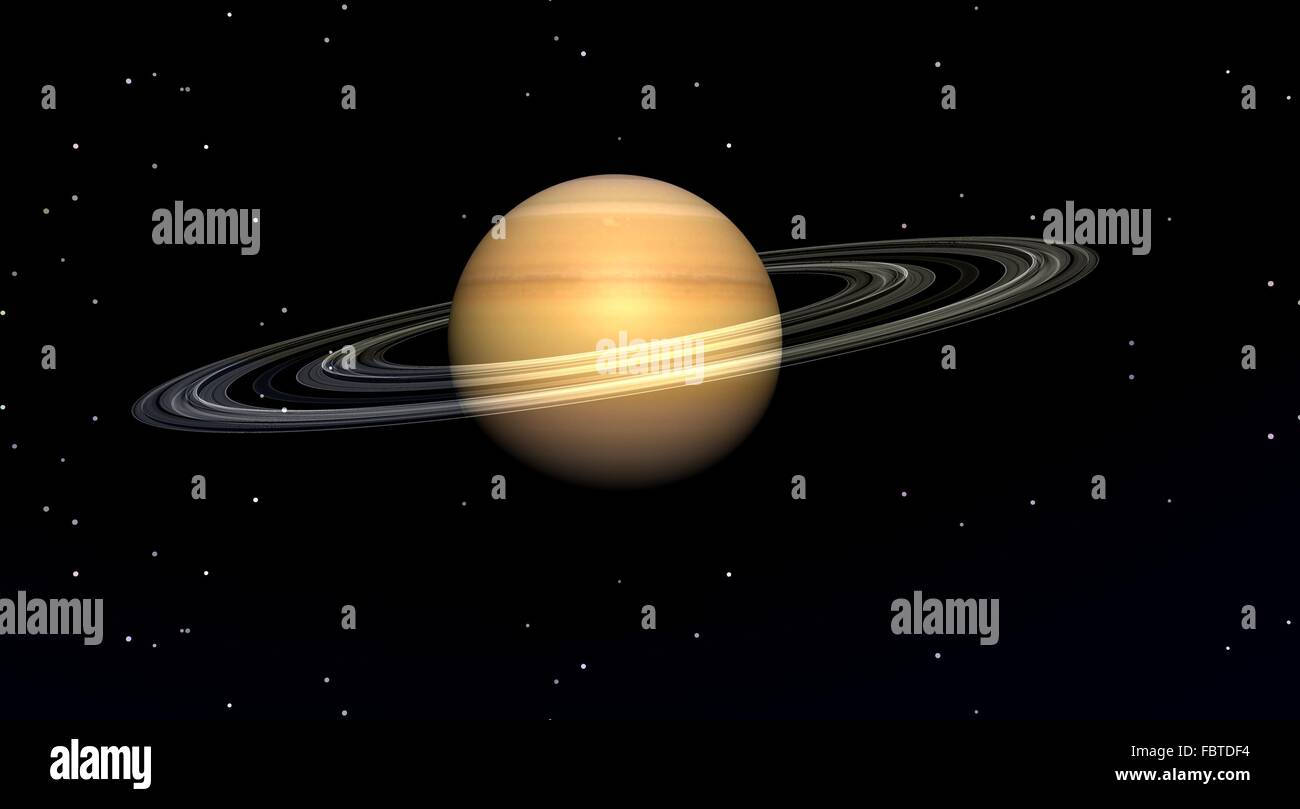 Planète Saturne Banque D'Images
