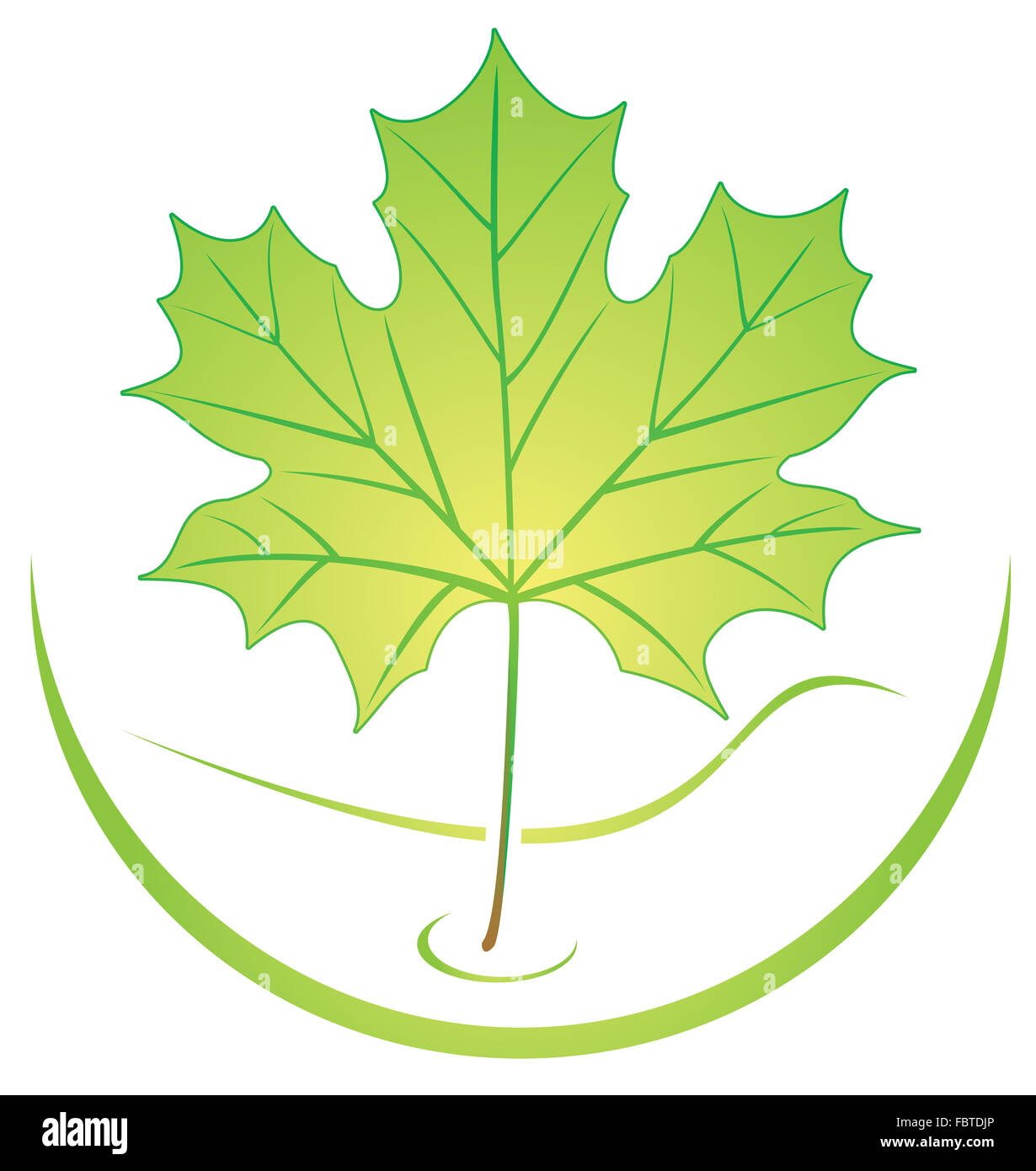 Logo de feuille Banque D'Images Logo de feuille Banque D'Images