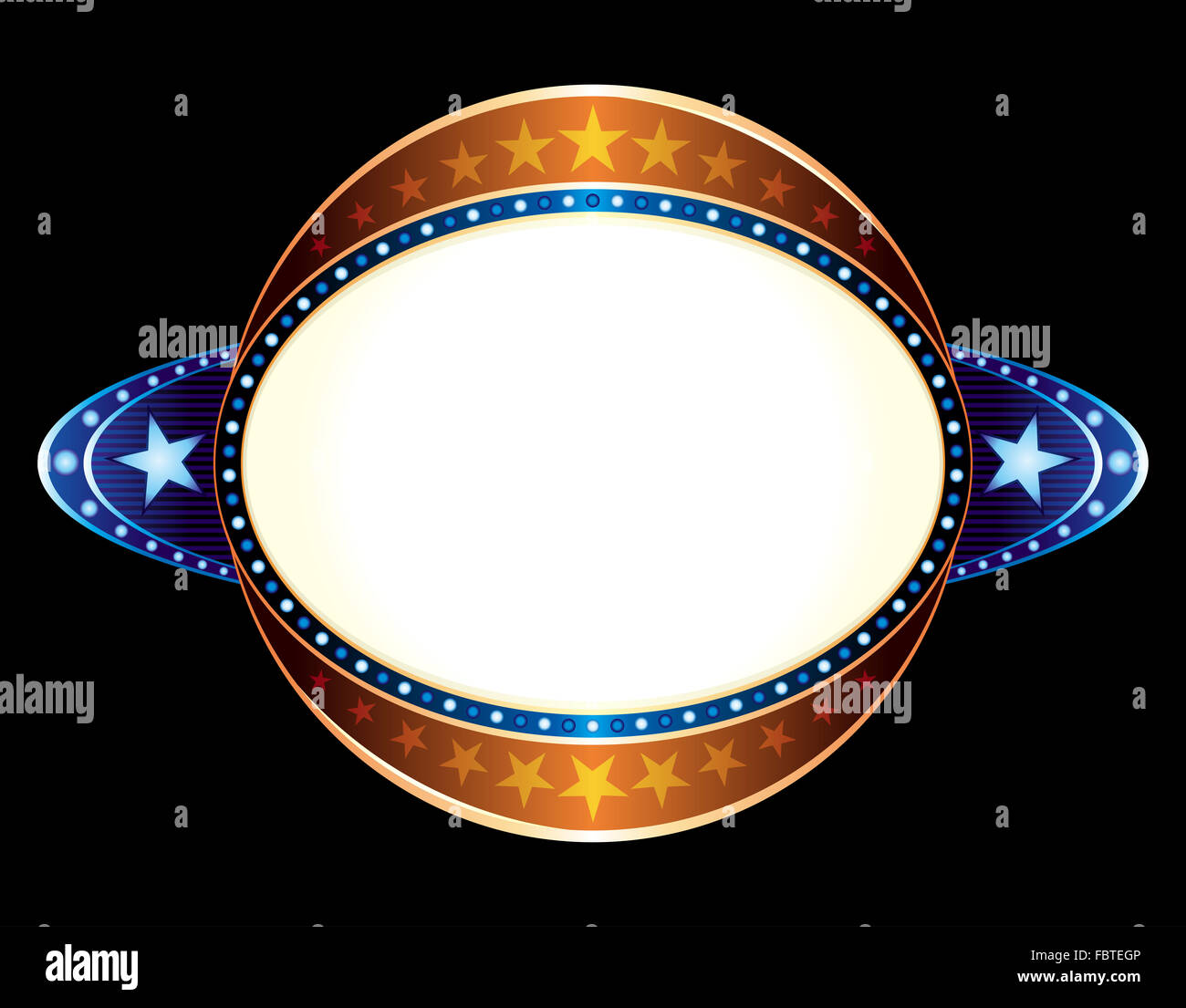 Sphère néon Banque D'Images