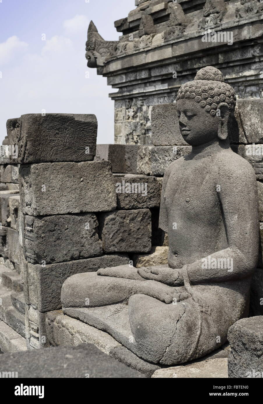 Bouddha Borobudur Banque D'Images