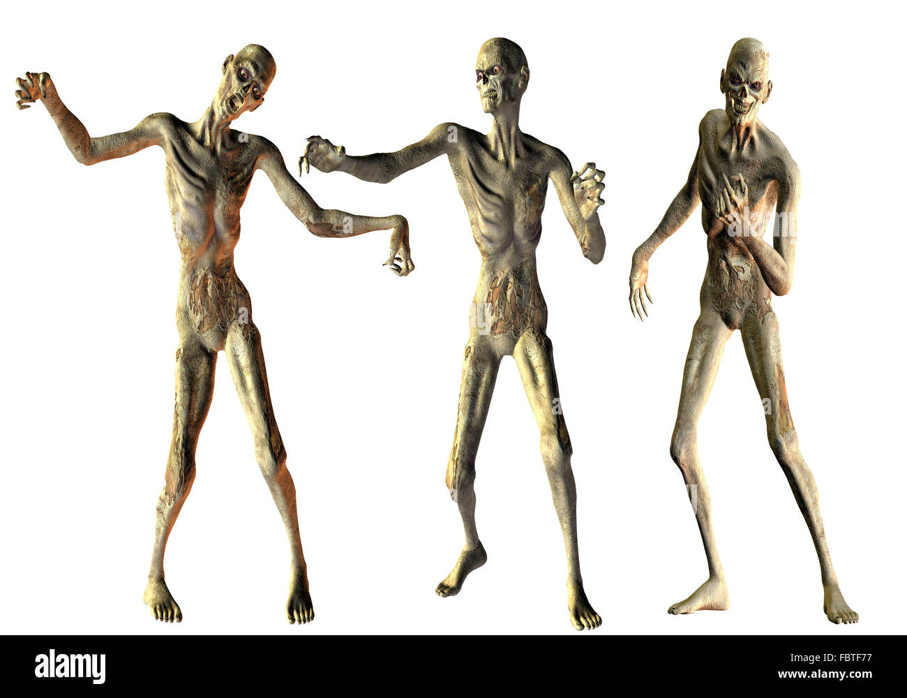 La danse des zombies morts-vivants Banque D'Images