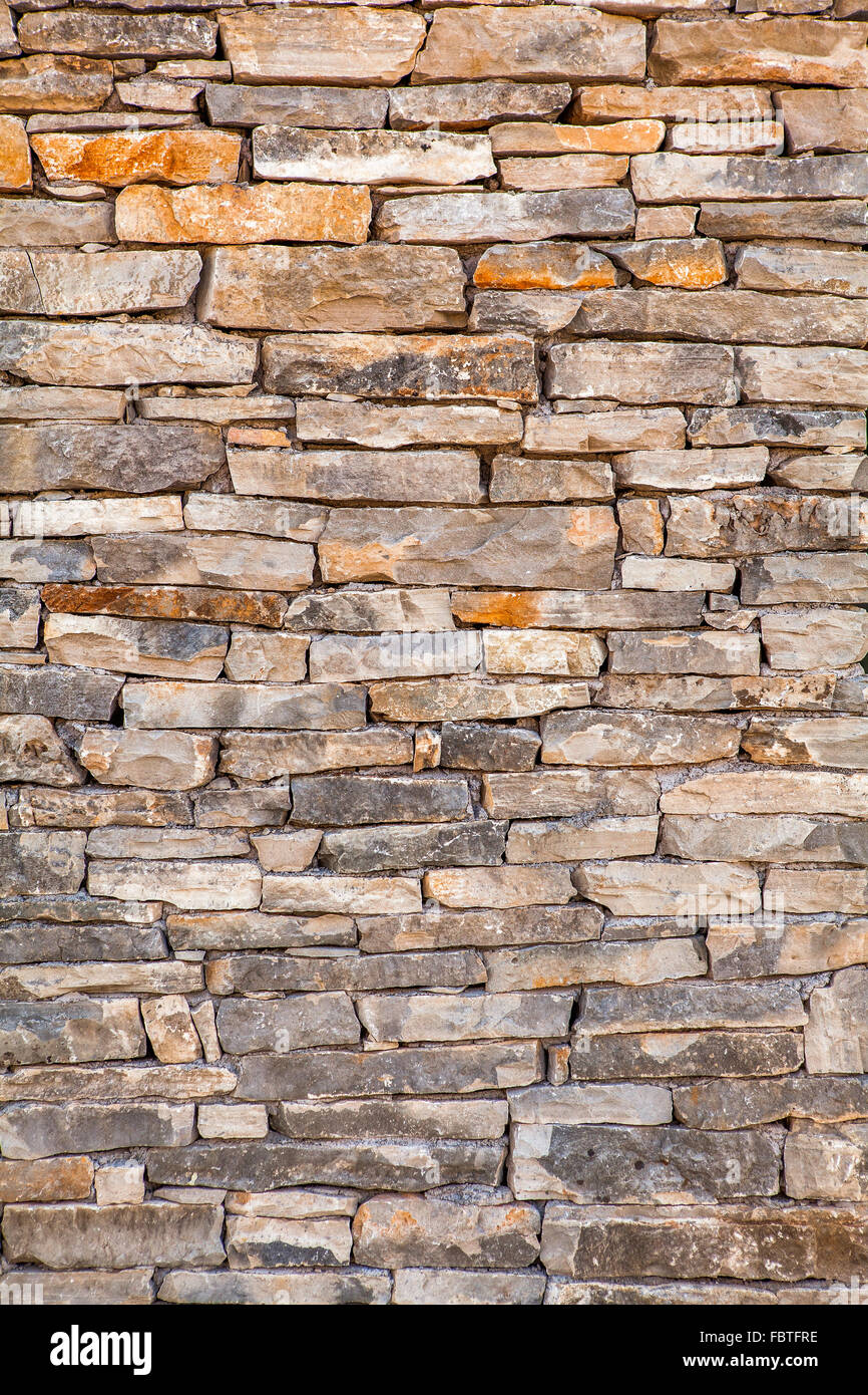 La texture du mur de pierre naturelle pour le fond Banque D'Images