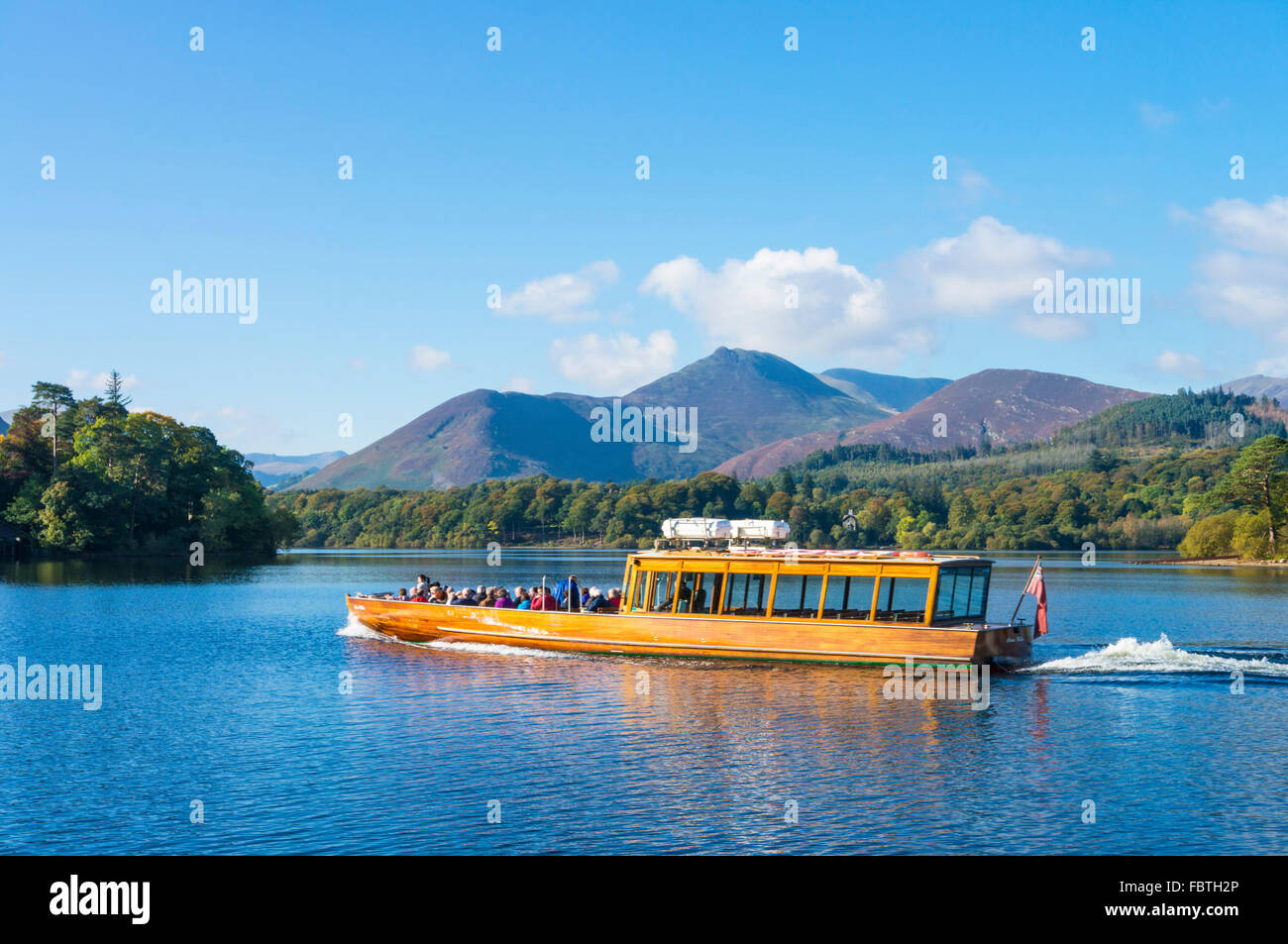 Motor ferry le embarcadères à Keswick Lake District national park Cumbria England UK GB EU Europe Banque D'Images