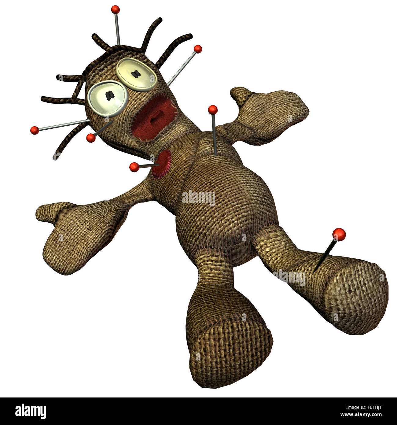 Poupée vaudou avec aiguilles Banque de photographies et d’images à ...