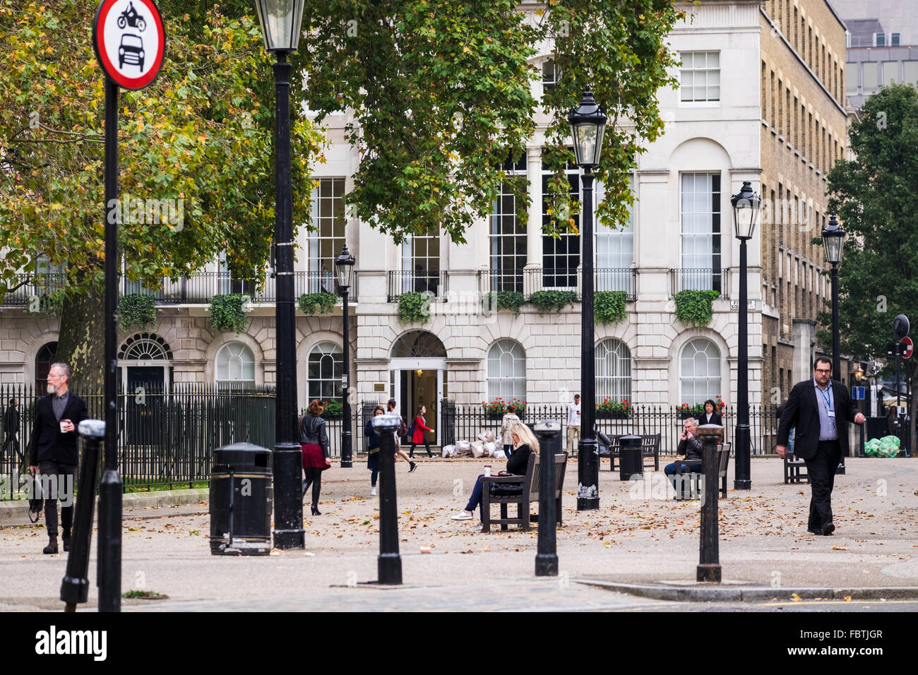 Fitzroy Square, Londres, Angleterre, Royaume-Uni Banque D'Images