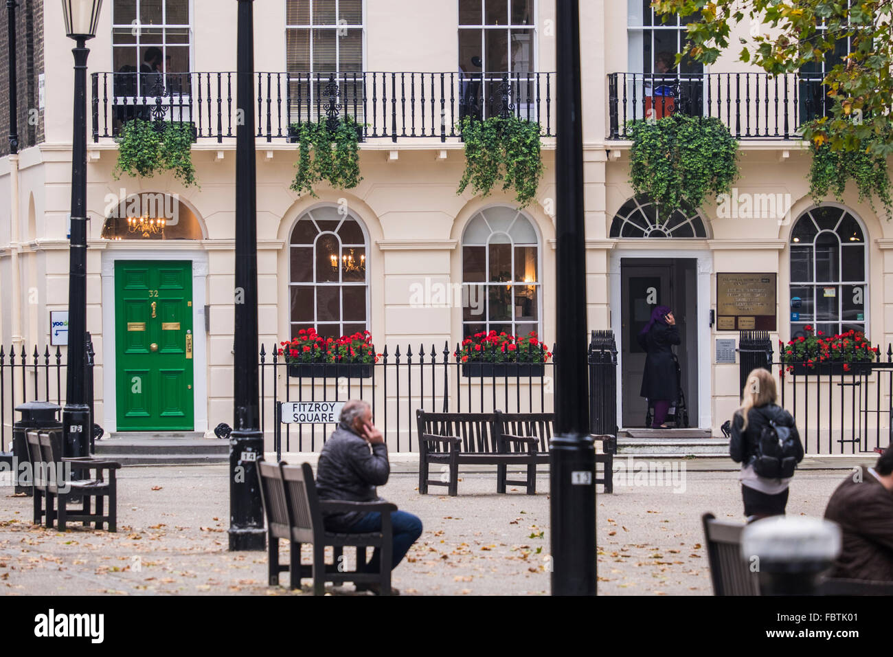 Fitzroy Square, Londres, Angleterre, Royaume-Uni Banque D'Images