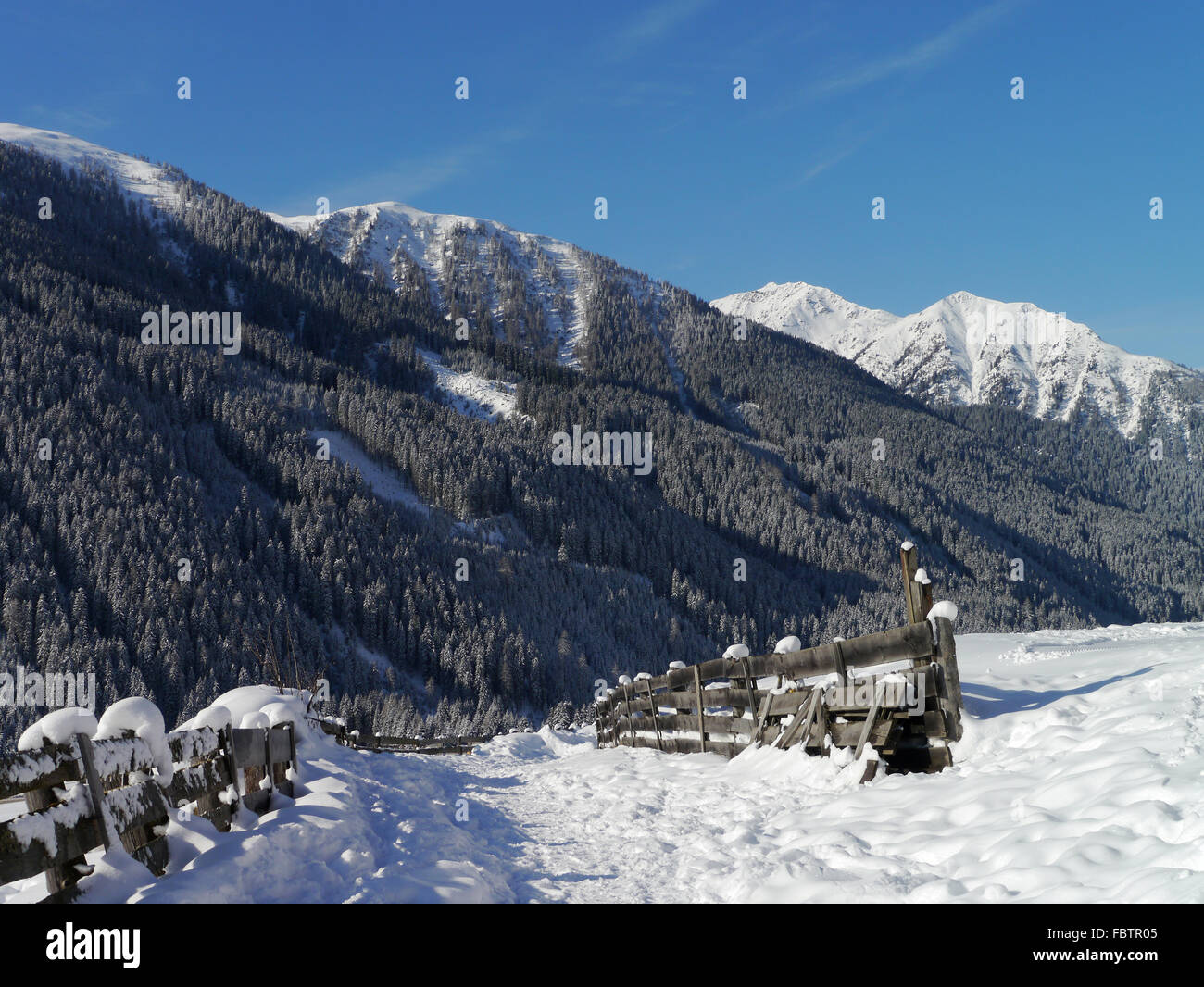 Hiver en Autriche Banque D'Images