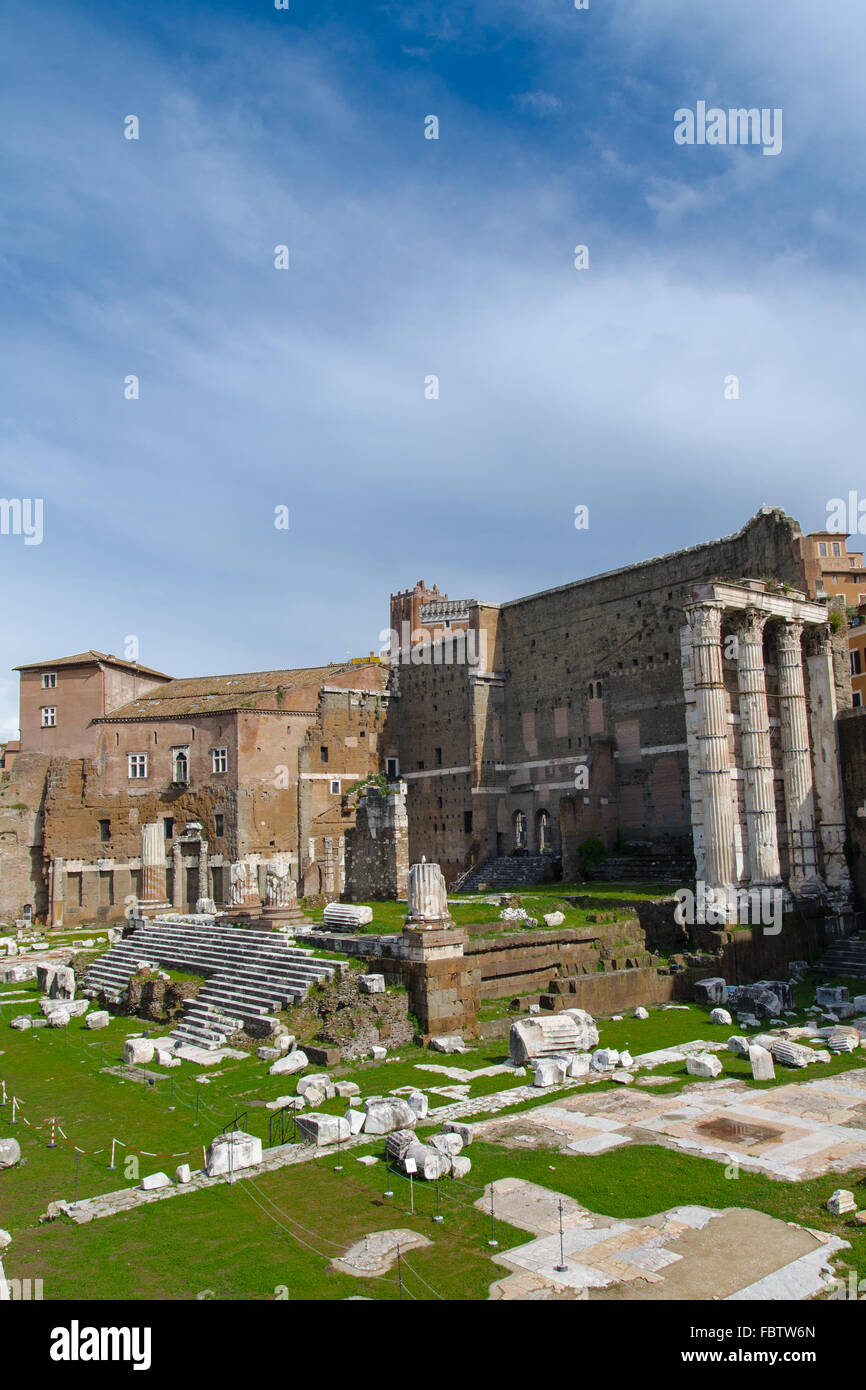 Ruines romaines, Rome, Italie Banque D'Images
