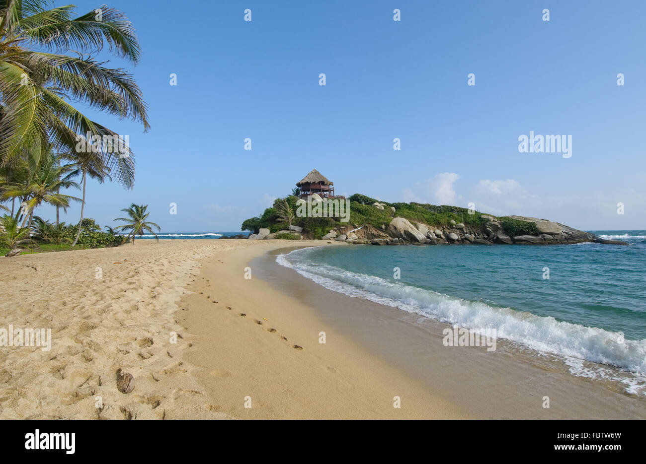 Cabo San Juan, le parc national Tayrona, Colombie Banque D'Images