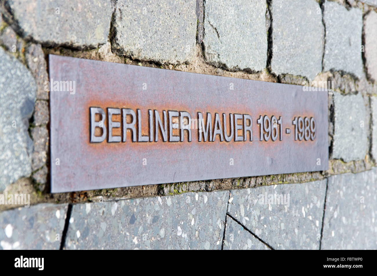 Mur de Berlin berliner mauer Banque D'Images
