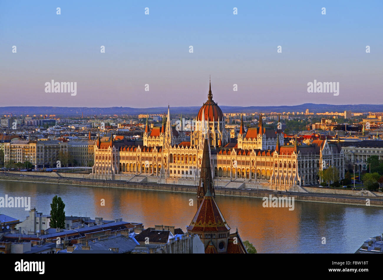 Le parlement de Budapest Banque D'Images
