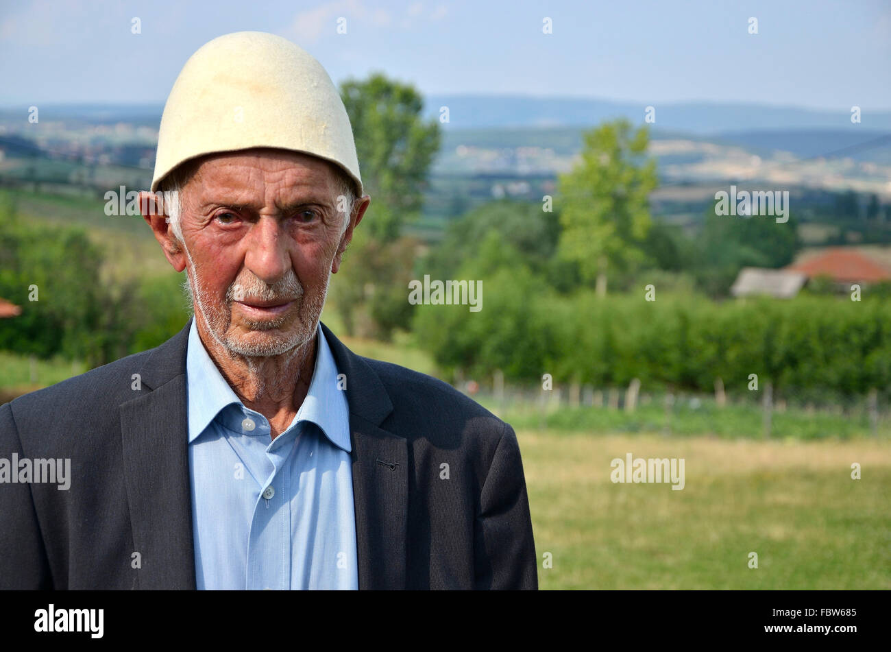 Les Kosovars albanais. Balkans. La guerre. L'épuration ethnique. Banque D'Images
