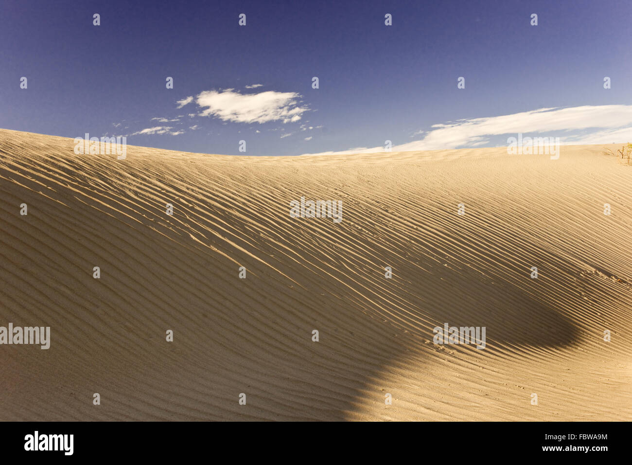 Nuages au-dessus des dunes Banque D'Images
