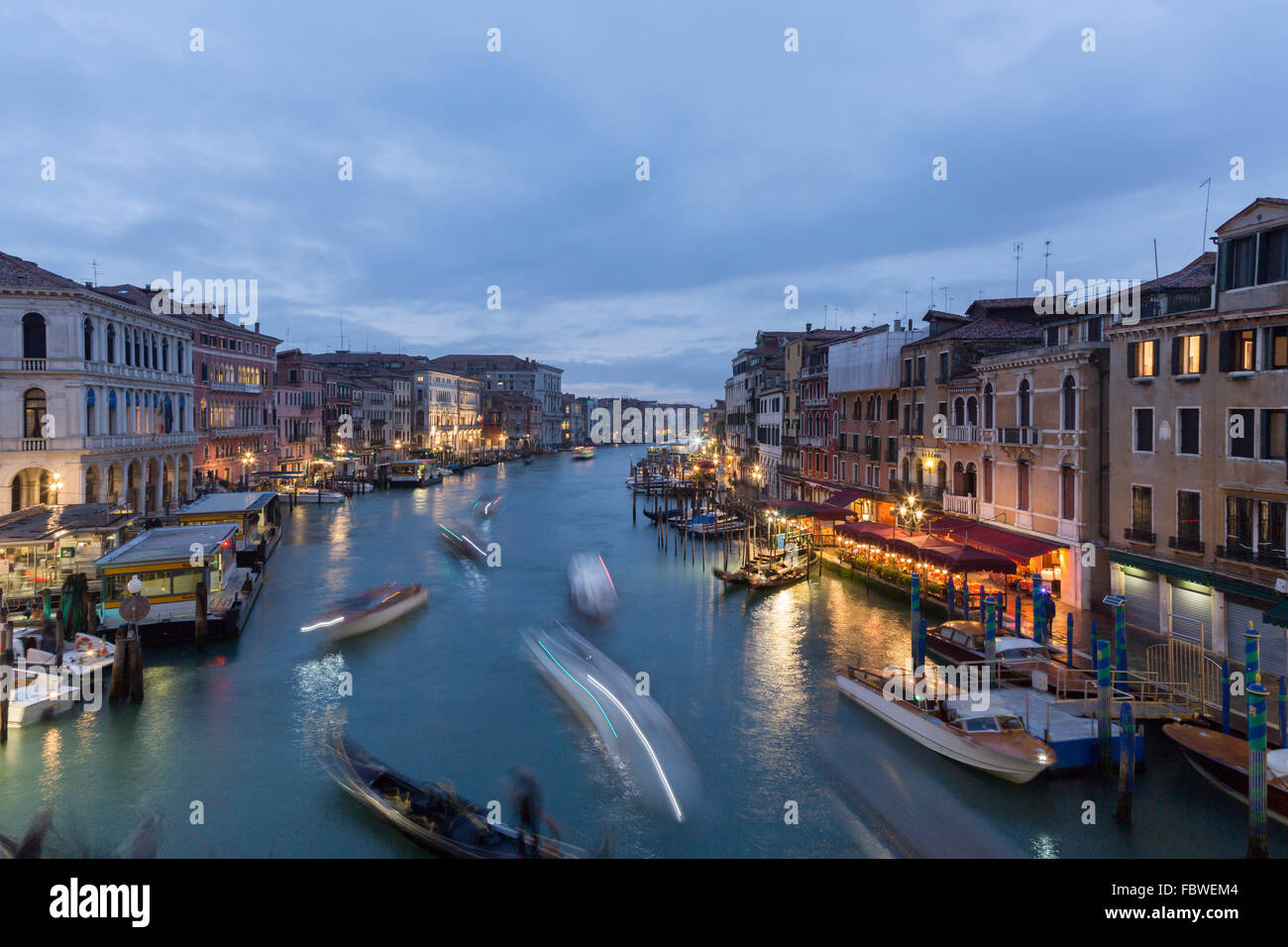 Le Grand Canal, Venise, Italie Banque D'Images