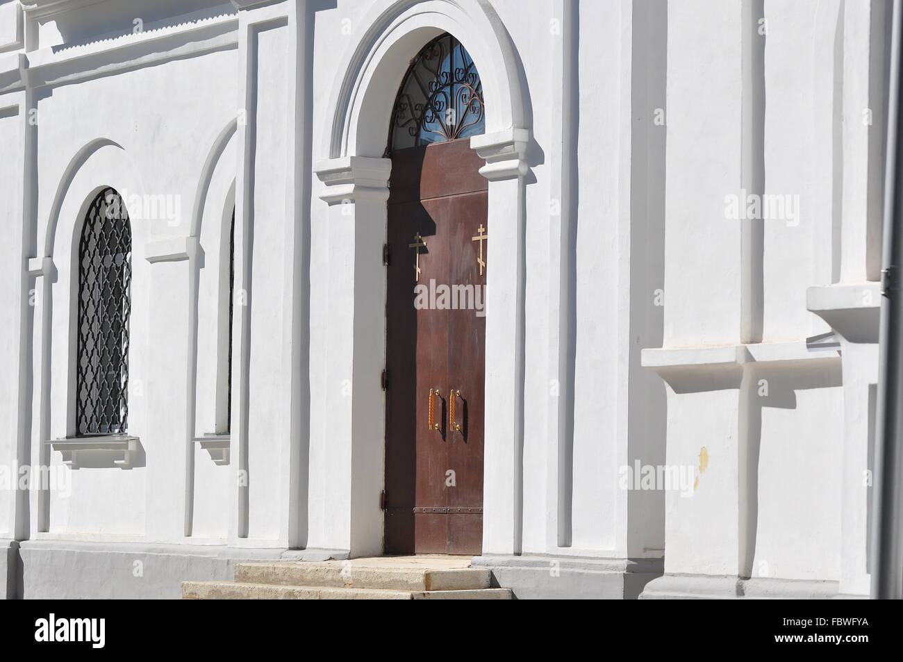 Entrée dans l'Eglise Orthodoxe Banque D'Images